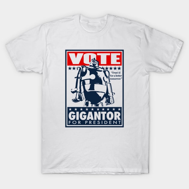 VOTE GIGANTOR Tetsujin 28-go T-Shirt by KERZILLA